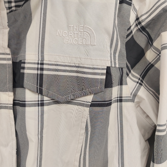 The North Face Plaid Hyvent Jacket  Black and White Size Small - Picture 4 of 10